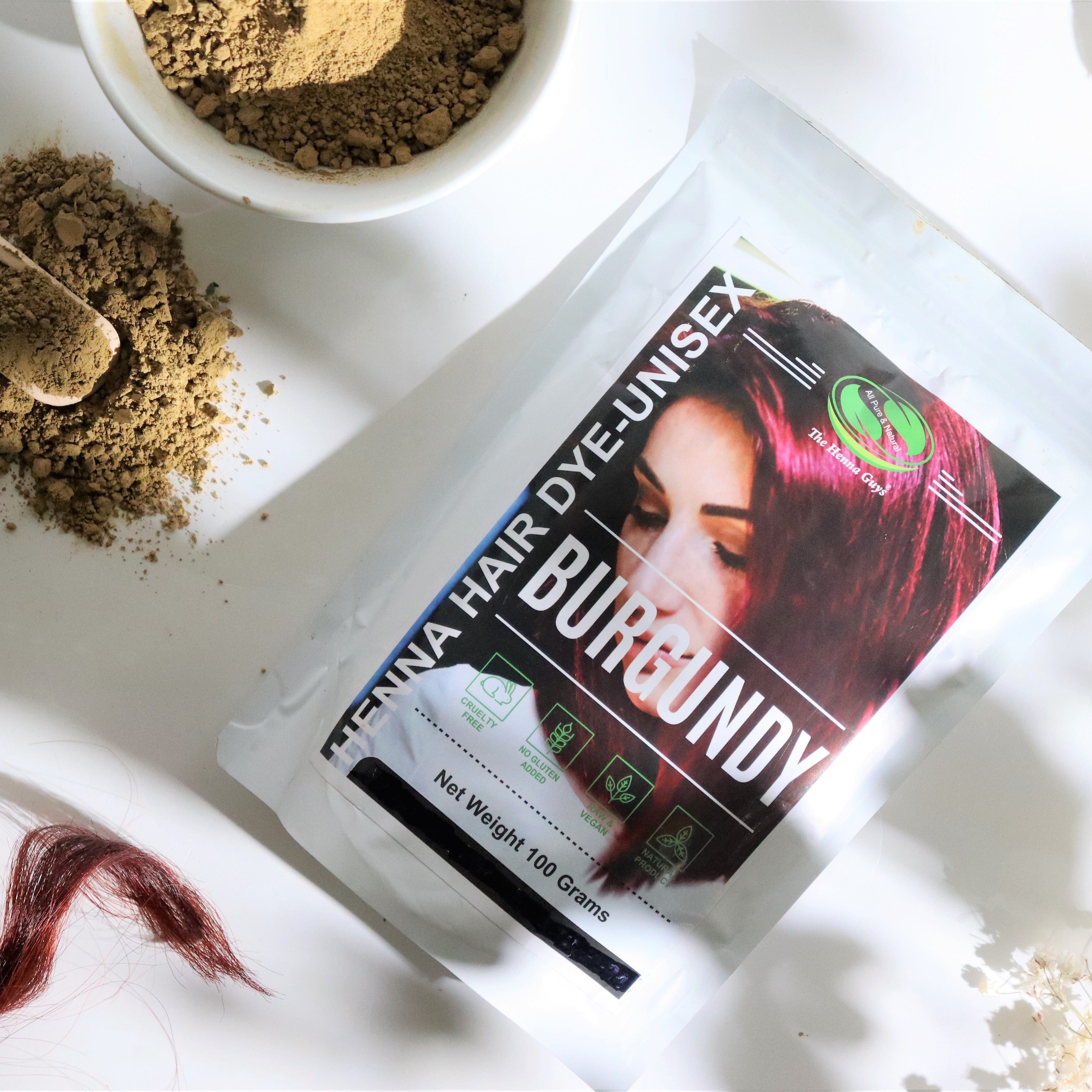 Henna Powder Natural Hair Color - Burgundy