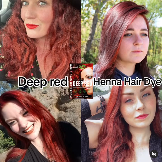 natural red henna hair dye