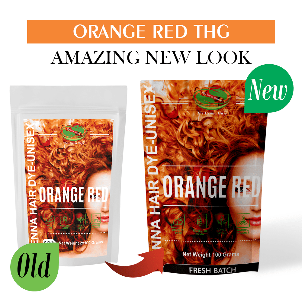 Red / Orange Henna Hair Dye / Color - 1 Pack - The Henna Guys